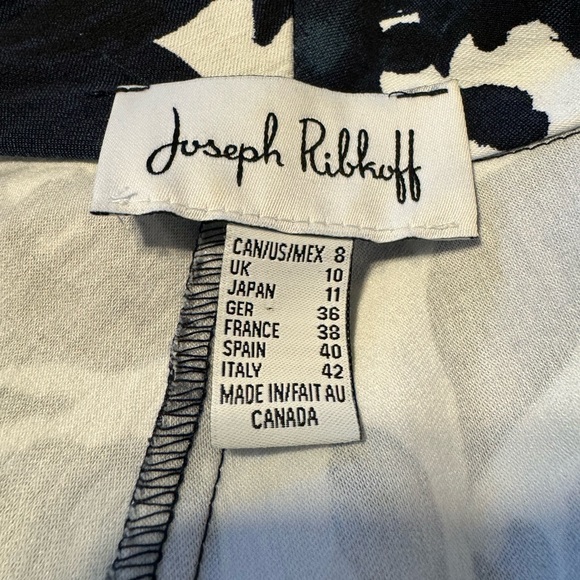 GORGEOUS JOSEPH RIBKOFF FLORAL DOUBLE ZIP JACKET SIZE 8 - Picture 8 of 9